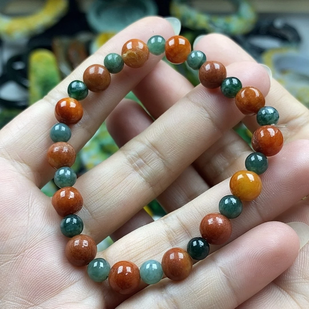 翡翠未镶嵌颈饰手串