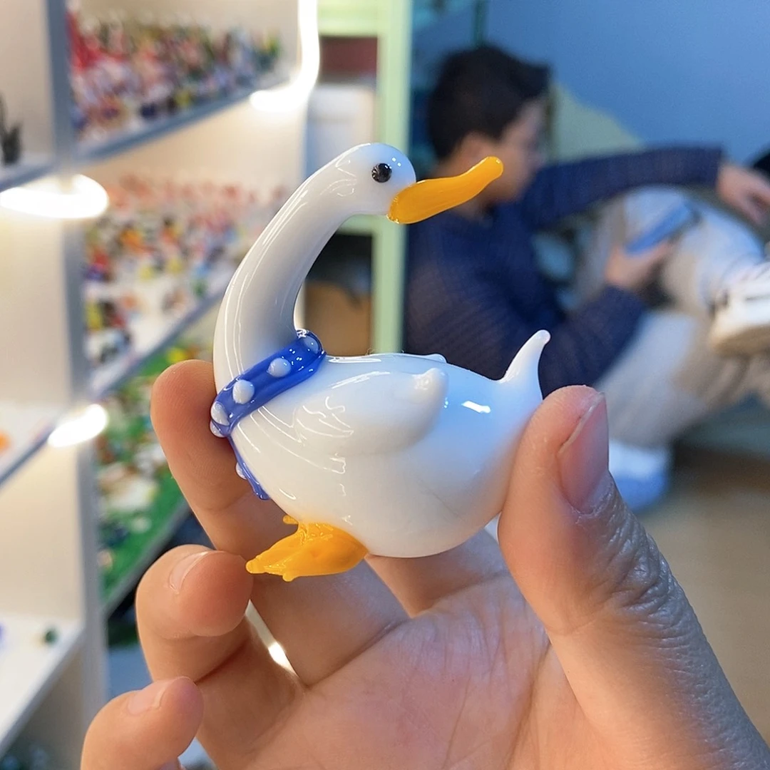 琉璃手工艺品回头鹅