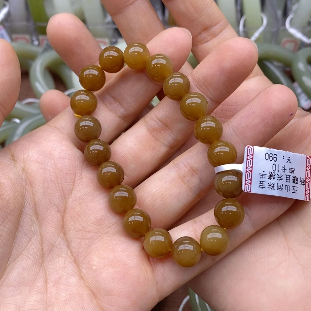 未镶嵌手链和田玉弛*卡10