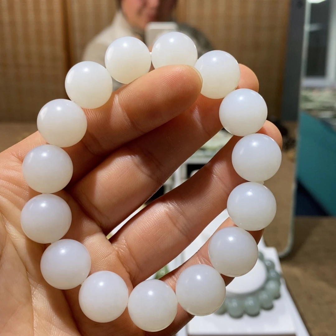 和田玉未镶嵌手链114