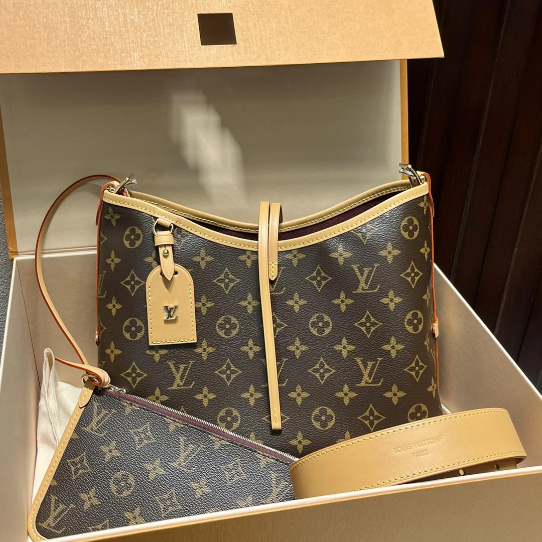 未使用 LouisVuitton/路易威登 一泽/老花carry all小号/2106N