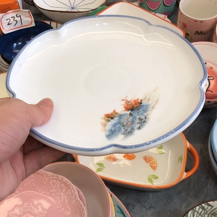 稻谷壳微瑕盘碗碟介意勿拍