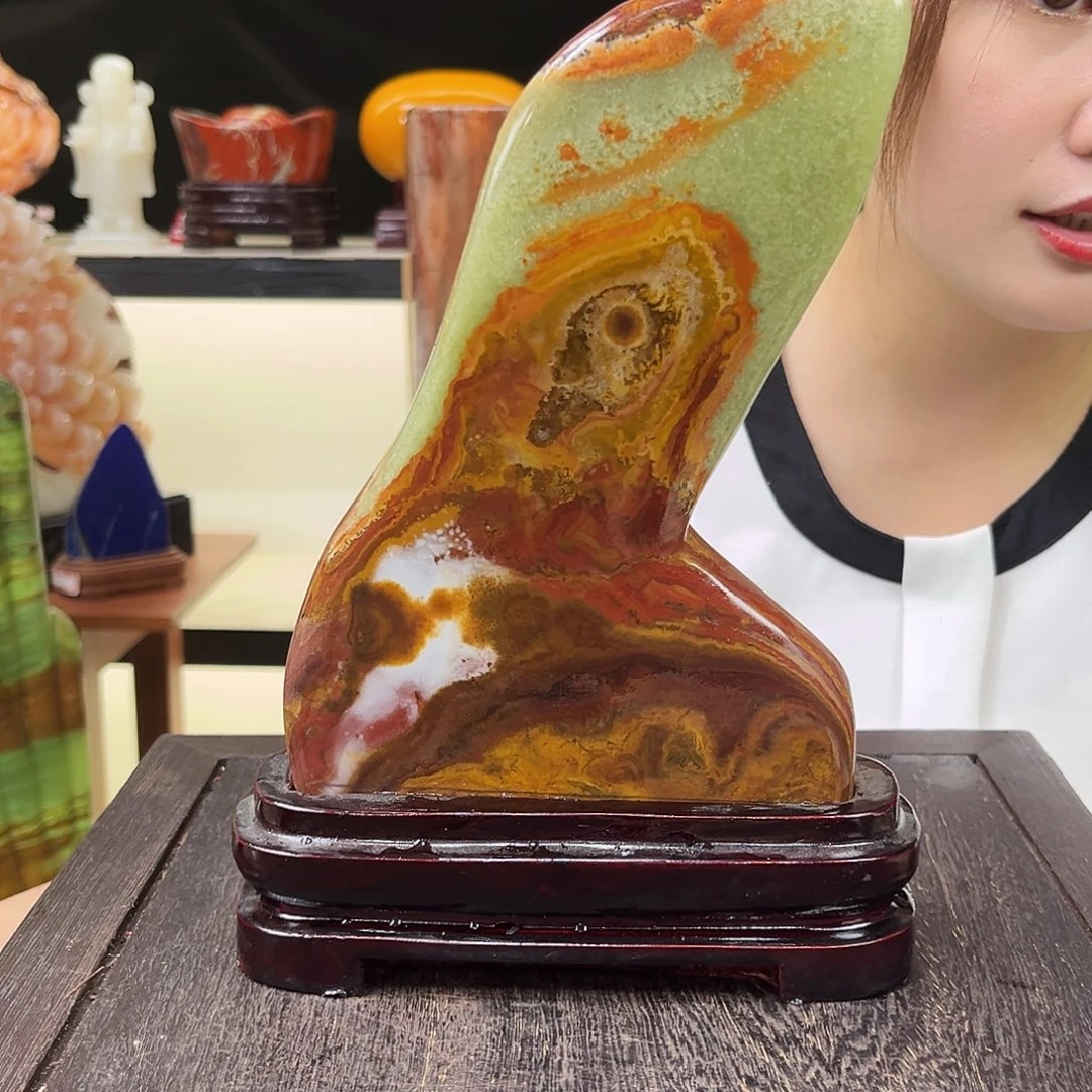 张***班玉玉石家居摆件装饰