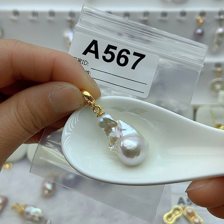 淡水珍珠颈饰银S925镶嵌