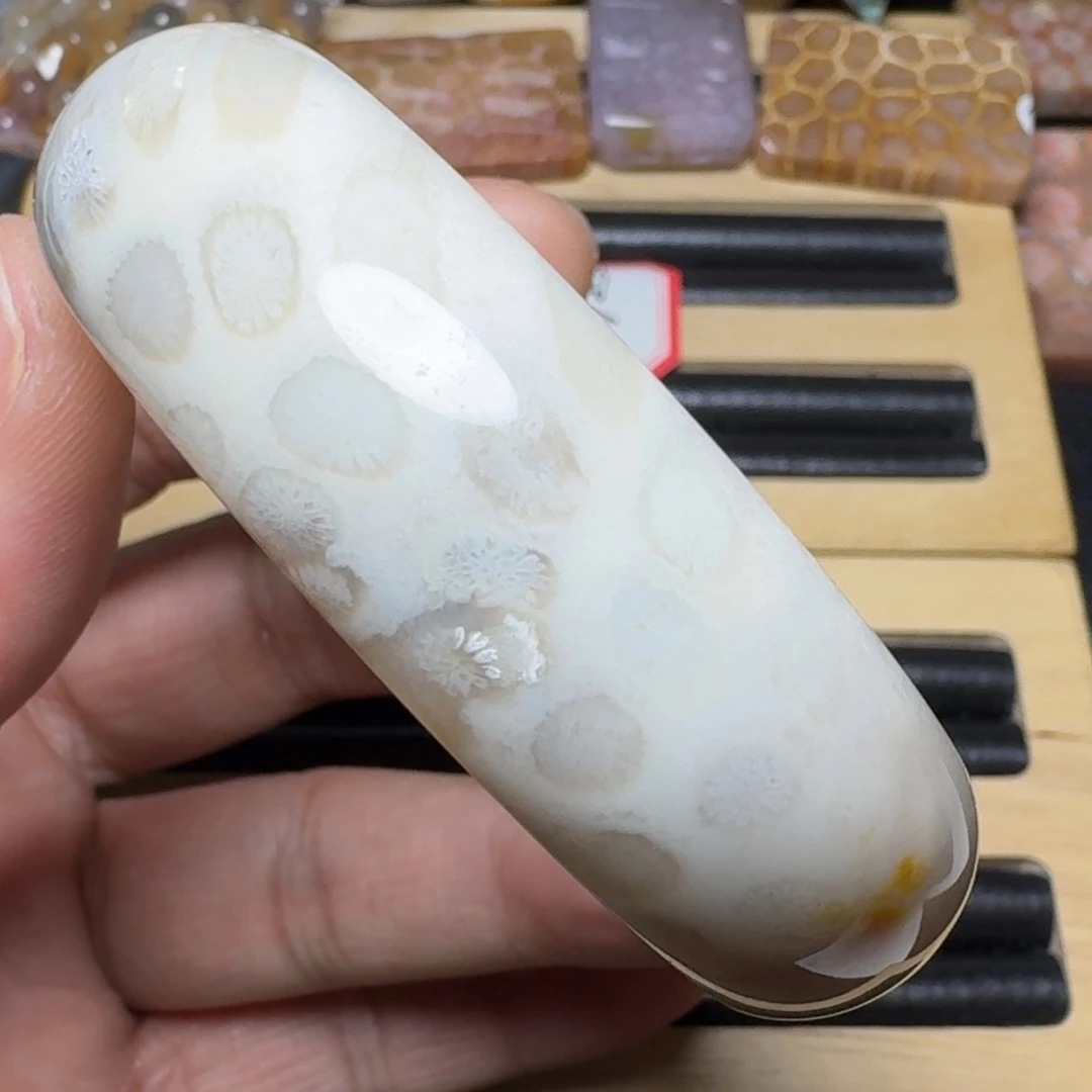 硅化玉纯天然色有机玉石未镶嵌56.5圈口