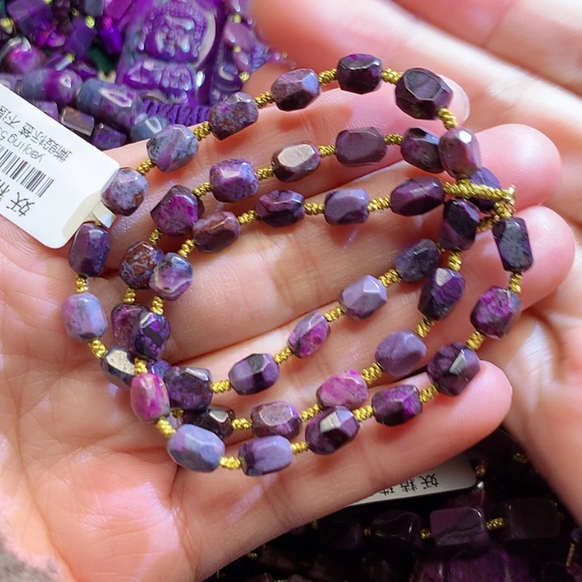 【闪购商品】苏纪石（舒俱来）项链18K金镶嵌紫**飘