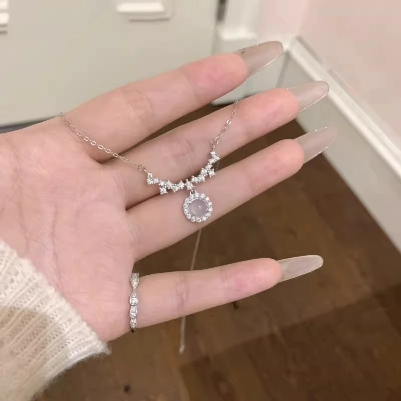 链子925银 白月光项链精致轻奢清冷感时尚气质锁骨链送闺蜜礼物