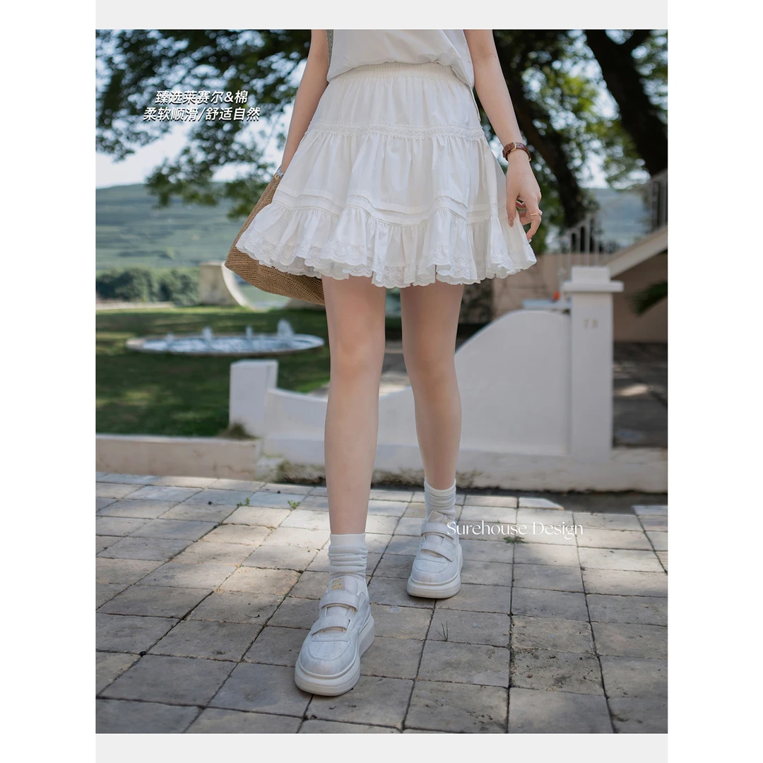 柳絮｜私爱4米摆幅莱赛尔&棉《永恒蔓陀》芭蕾风半裙(含裤裙设计)