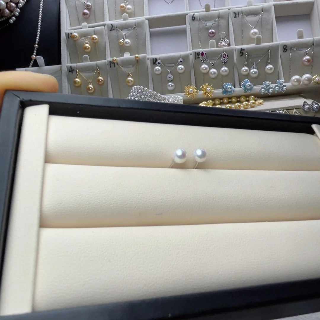 银S925镶嵌珍珠首饰淡水珍珠