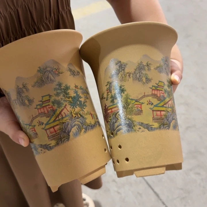 紫砂紫砂花盆破损补发