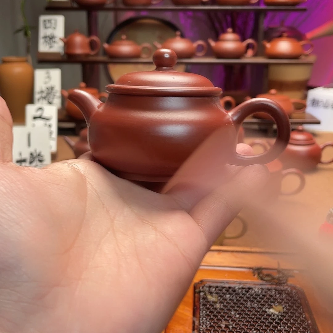 紫砂茶壶广**少明炉100cc手拉壶