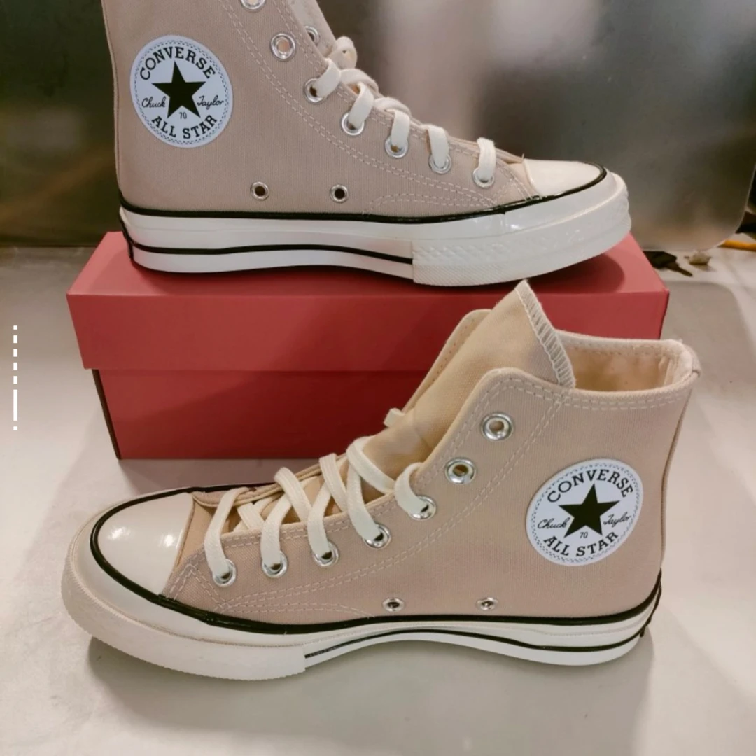 Converse Chuck 70 防滑耐磨 高帮 帆布鞋 男女同款 棕白A03446C