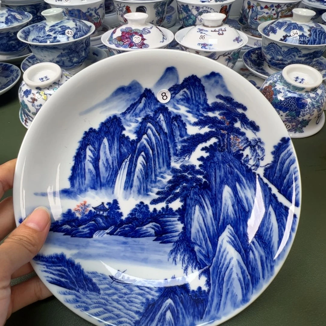 陶瓷景德镇纯手工纯手绘茶具木木8