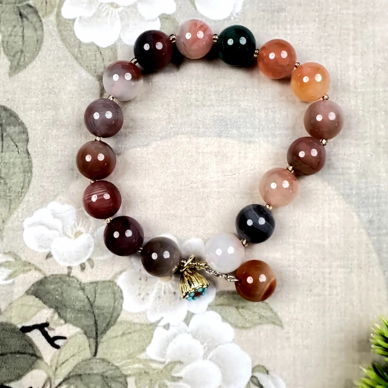 X17玛瑙手链甜美精美时尚气质百搭轻奢小众手串复古优雅