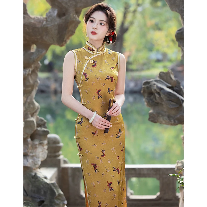 国风新中式无袖女装旗袍年轻绝美日常可穿减龄气质夏新款送考高档