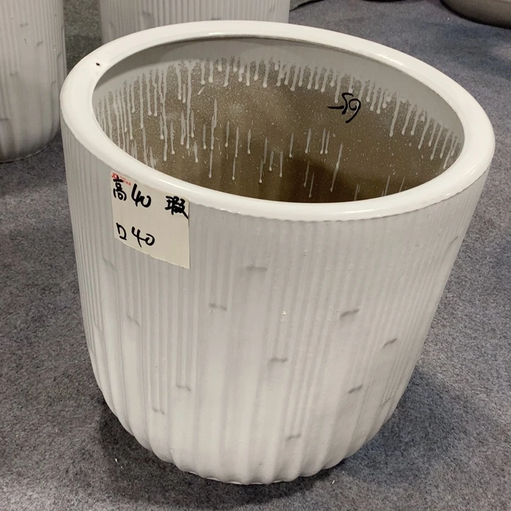 微瑕高温陶瓷大花盆