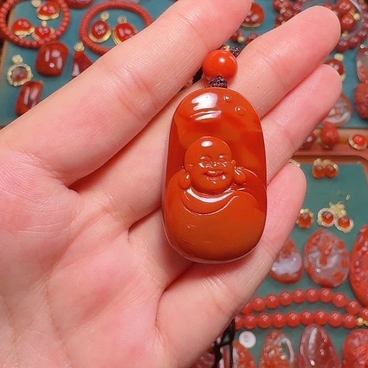 南红玛瑙未镶嵌吊坠
