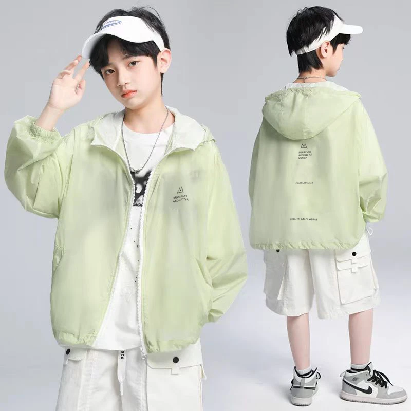 儿童装男童夏装防晒衣外套2025新款中大童夏季男孩薄款透气