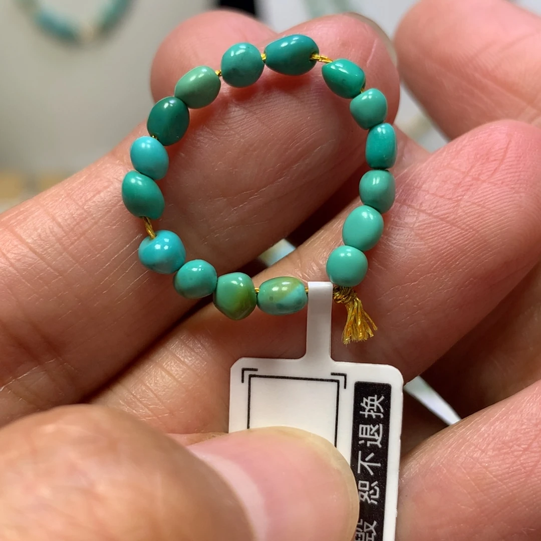 未镶嵌绿松石糖豆