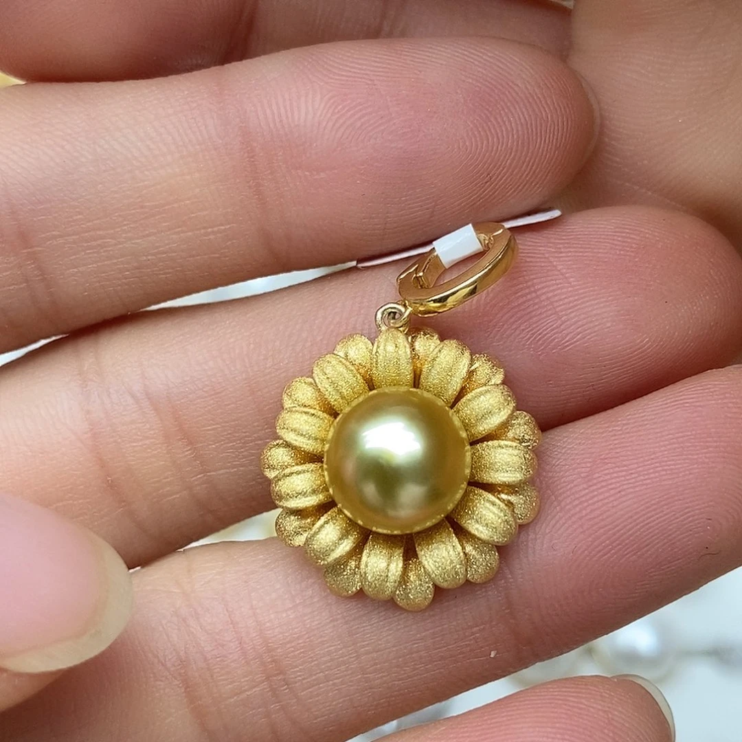 吊坠(不含链)海水珍珠银S925镶嵌@@D0051