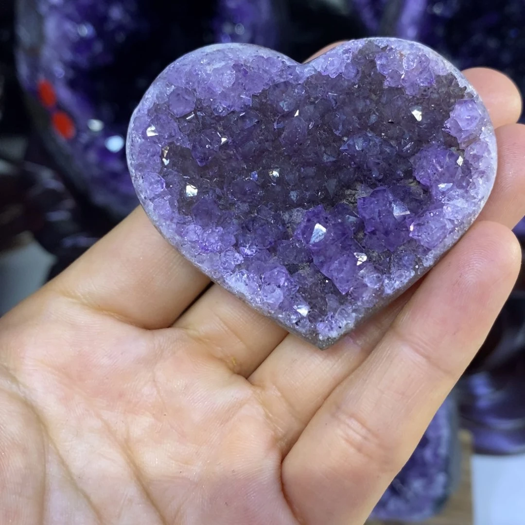 爱心未镶嵌紫晶小潘
