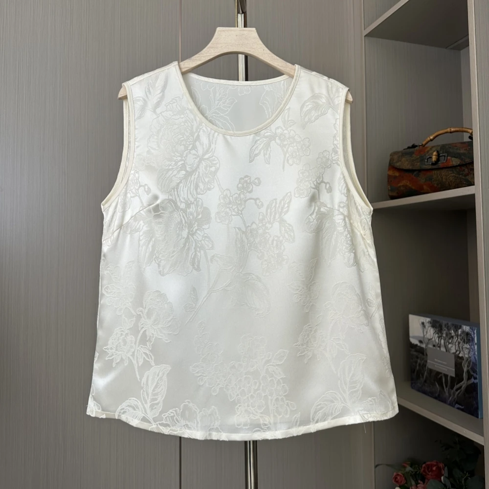 6188款【花萝背心】新中式女款提花背心