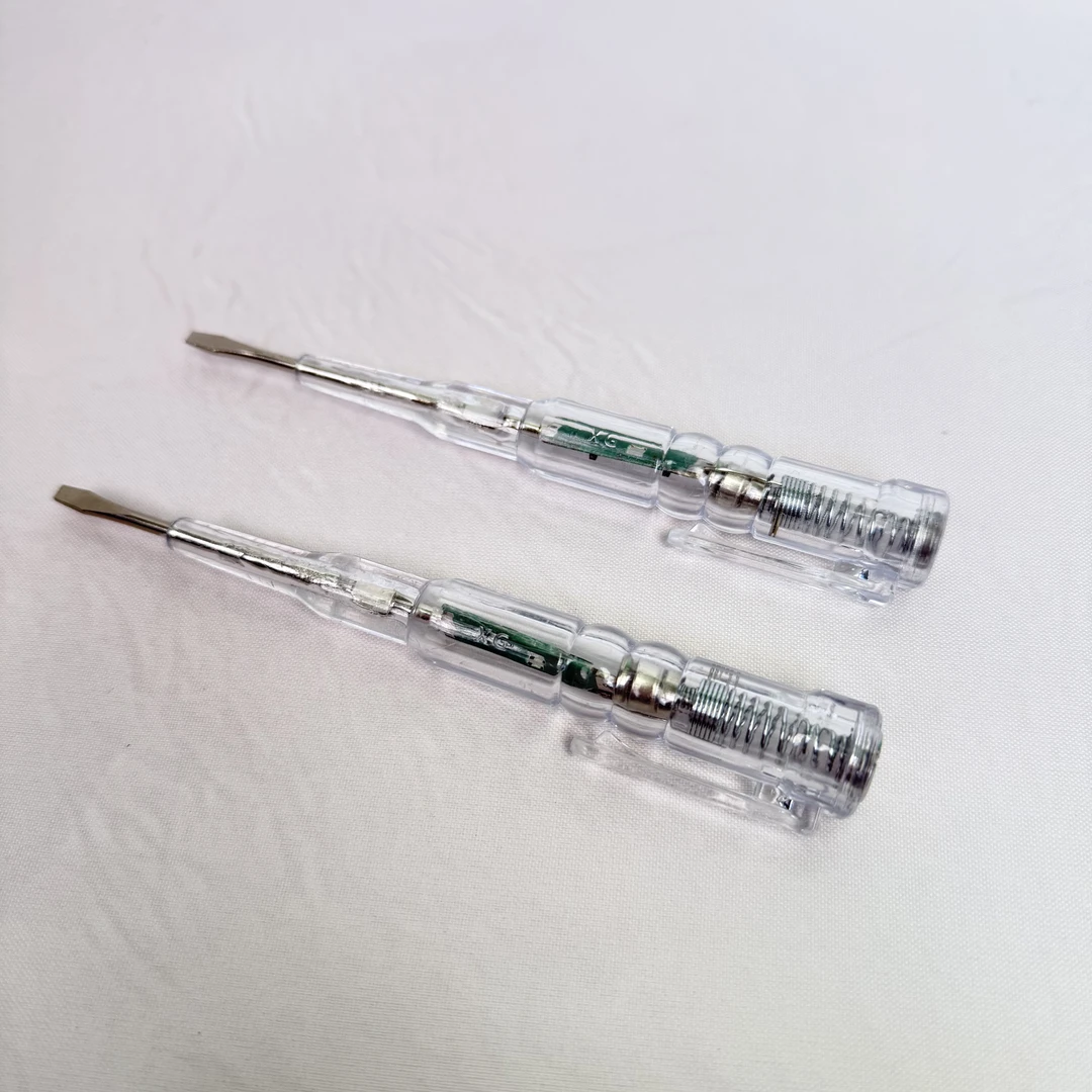 拍一发二】透明测电笔电工专用实用五金工具