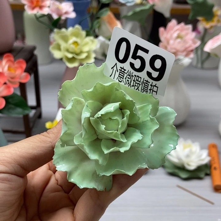 陶瓷手工制作陶瓷花