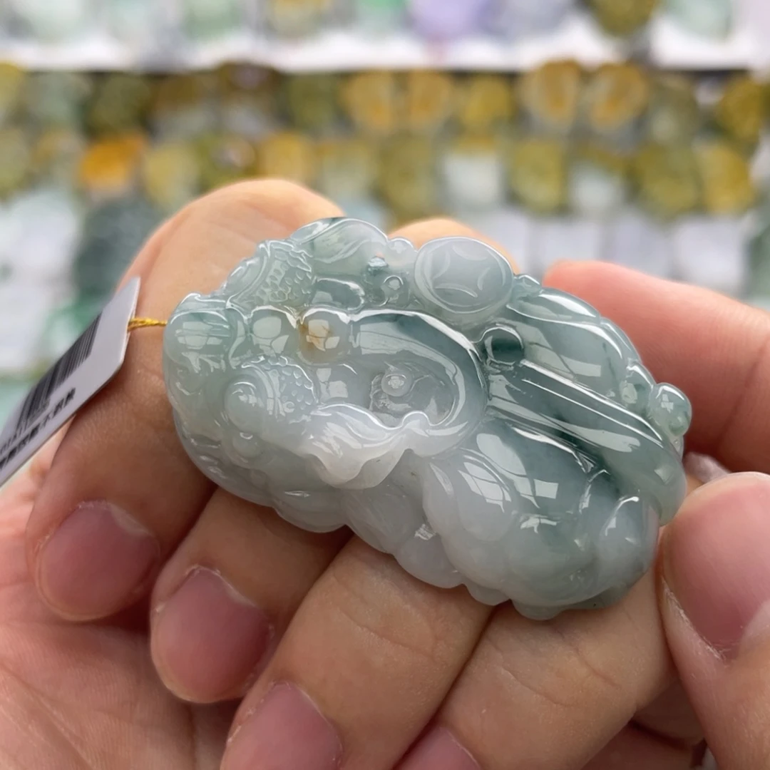 翡翠未镶嵌颈饰貔貅20