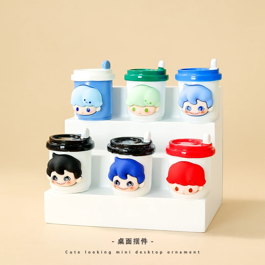 【九宫格直播拆】DIMMO饮品萌粒 DIY摆件 对对碰