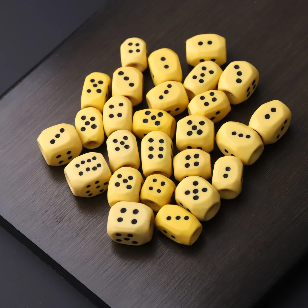 S9251赛lulu骰子散珠串珠文玩配饰DIY配件腰珠隔珠（多样发其一）