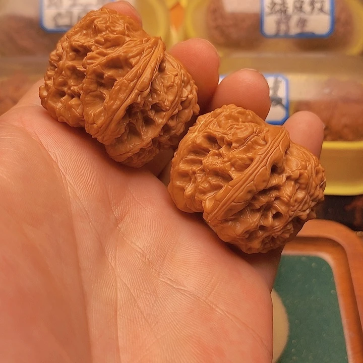 文玩核桃把件41麒麟纹元宝