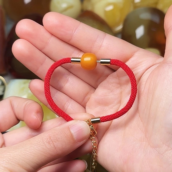 琥珀未镶嵌手链手串