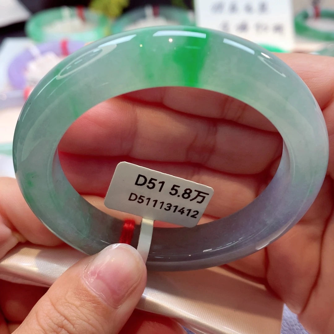 未镶嵌手镯翡翠冰春彩推荐14号11