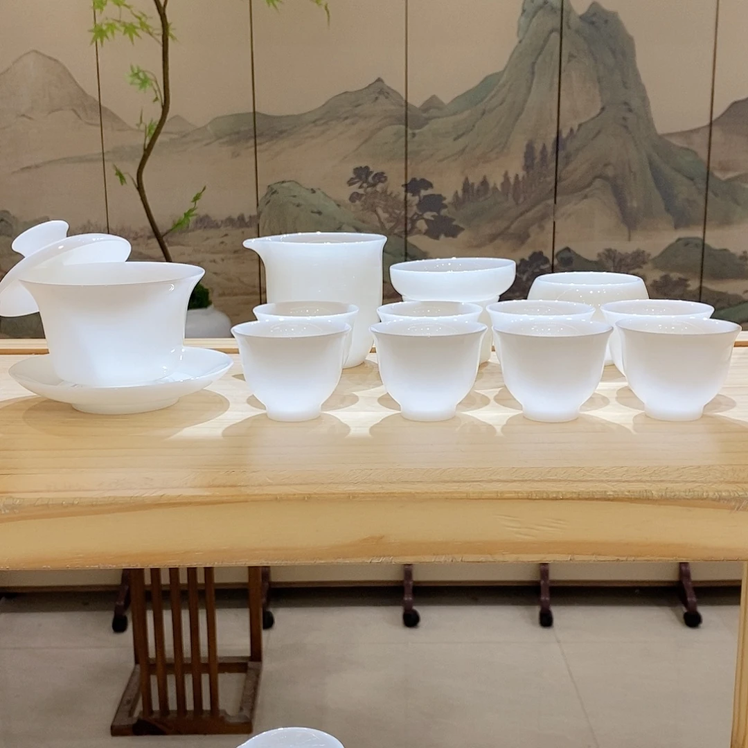 【墨城】璞玉瓷纯白套装13头