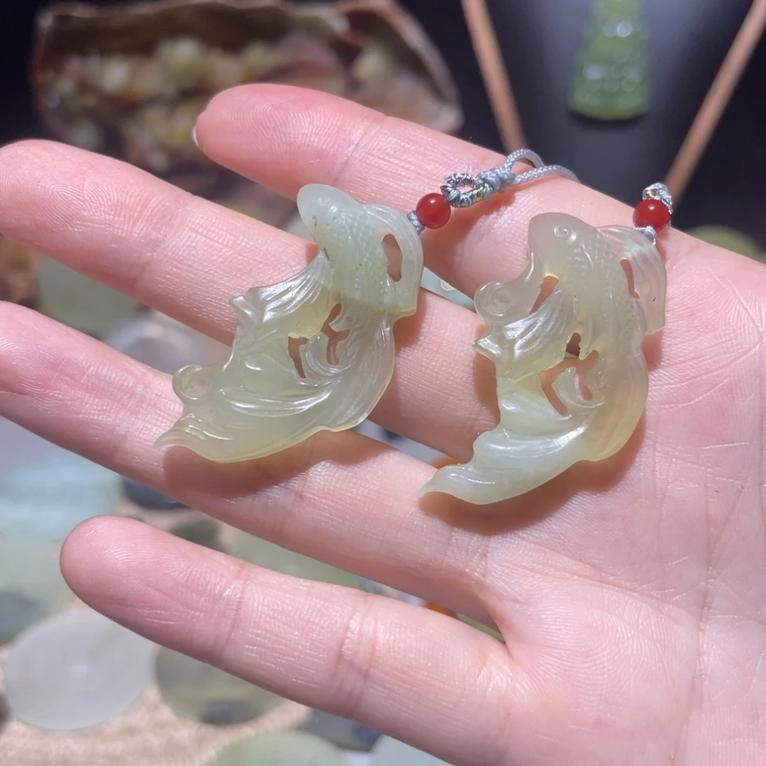 岫玉未镶嵌颈饰颈饰9