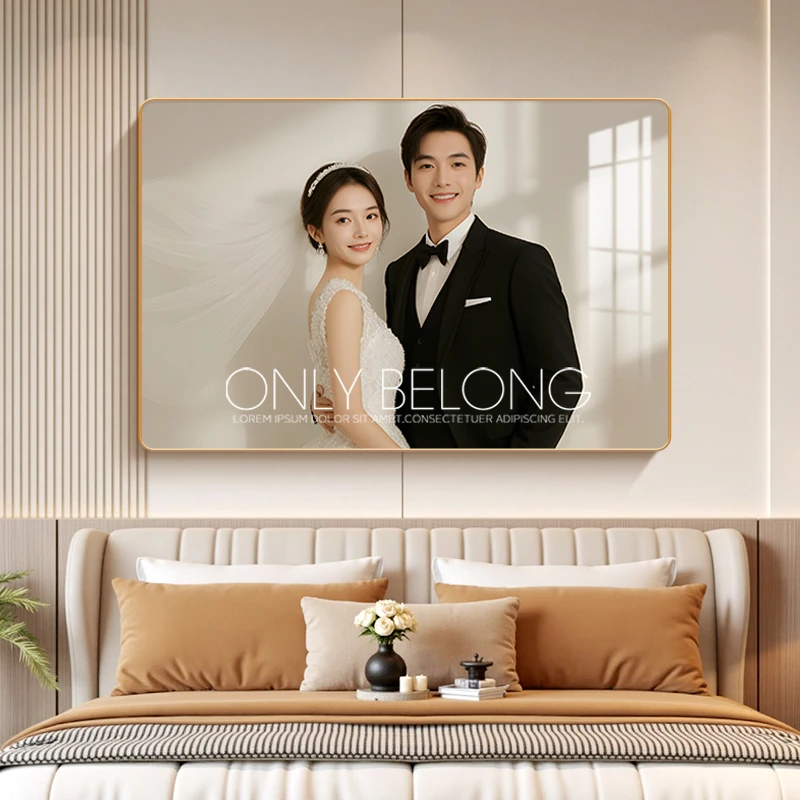 【洛克水晶挂墙】艺术照相框个人写真照片放大挂墙相片