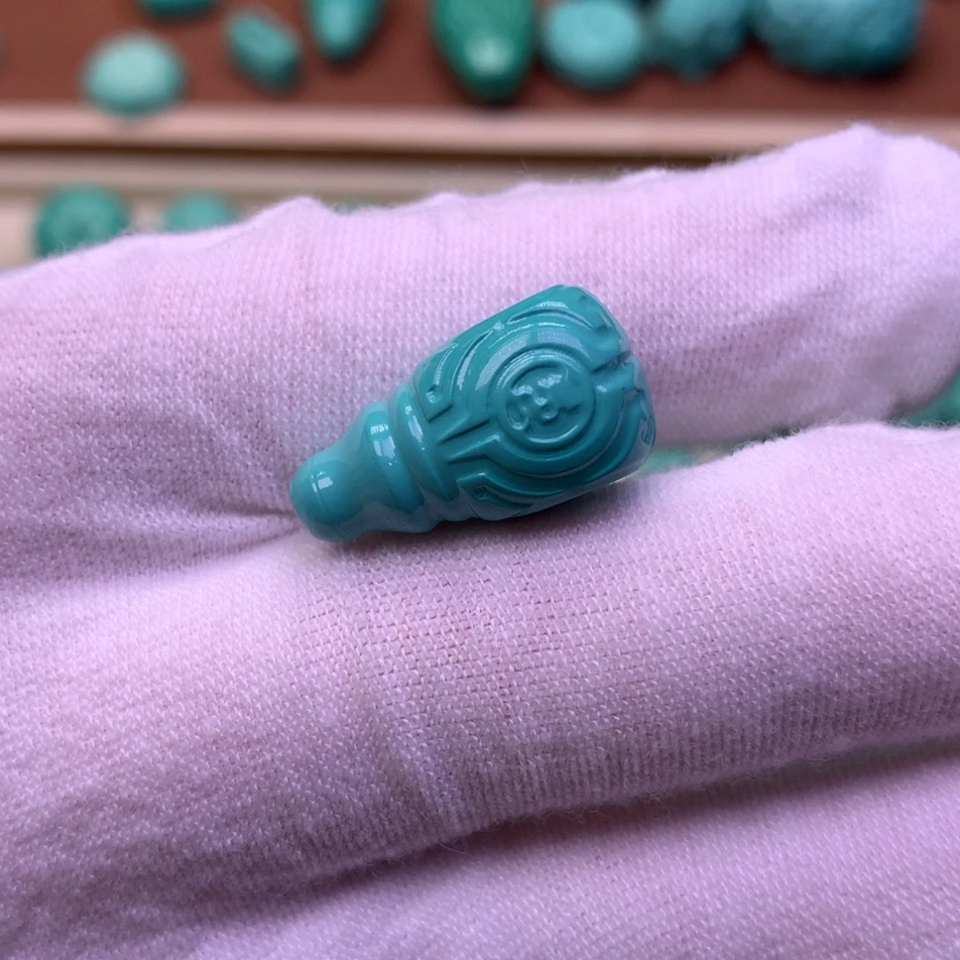 时***蕊原生态散珠配珠博古纹三通卡11.4