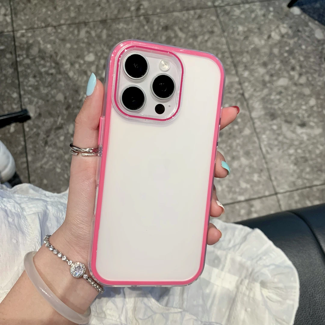 网红新款简约时尚适用于iPhone16pm手机壳苹果15爆款14高颜值13女