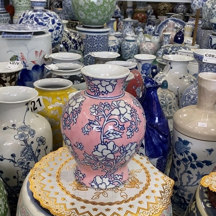 摆件手绘陶瓷花瓶福利一个