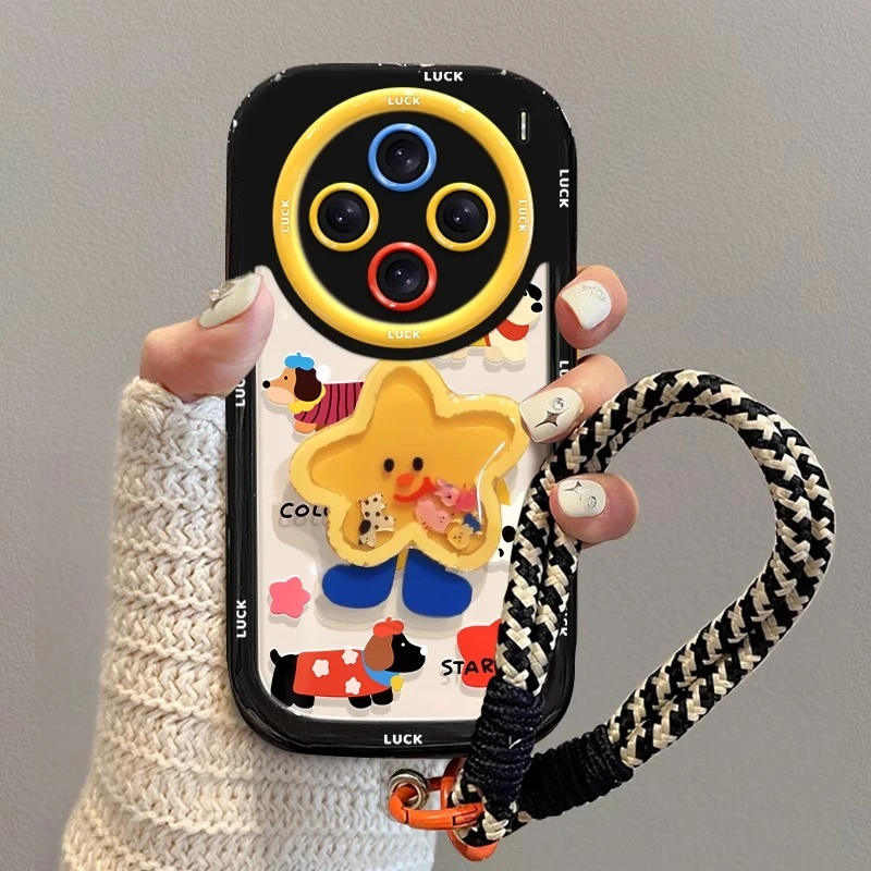 适用vivox200s手机壳创意卡通高级感女x100ultra带支架防摔硅胶90