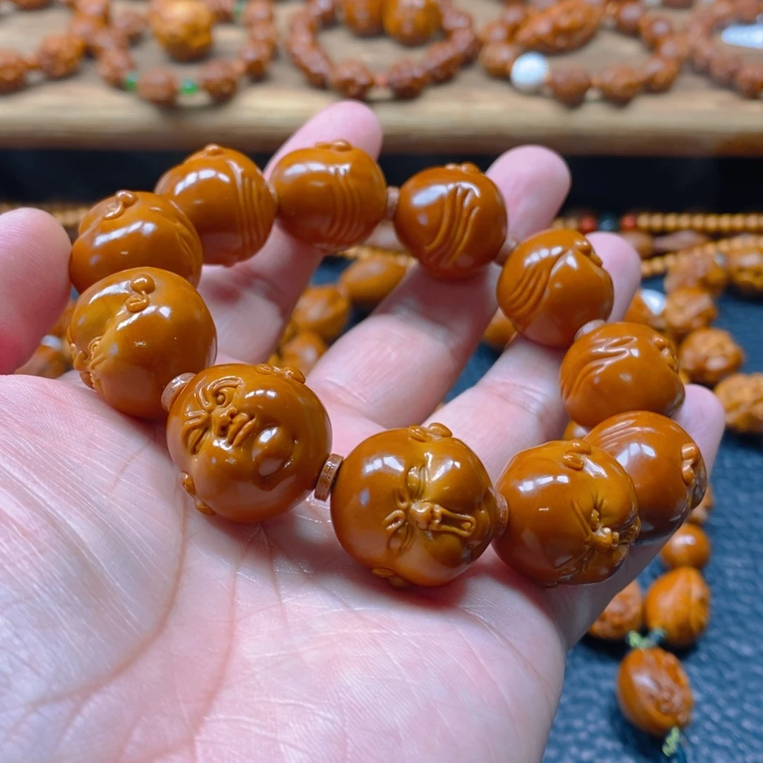 手串/手链橄榄核许静健21×21铁核，人生百态