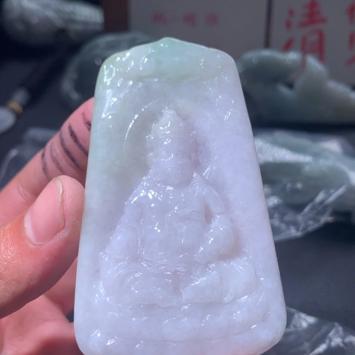 翡翠未镶嵌颈饰保真天然A货翡翠