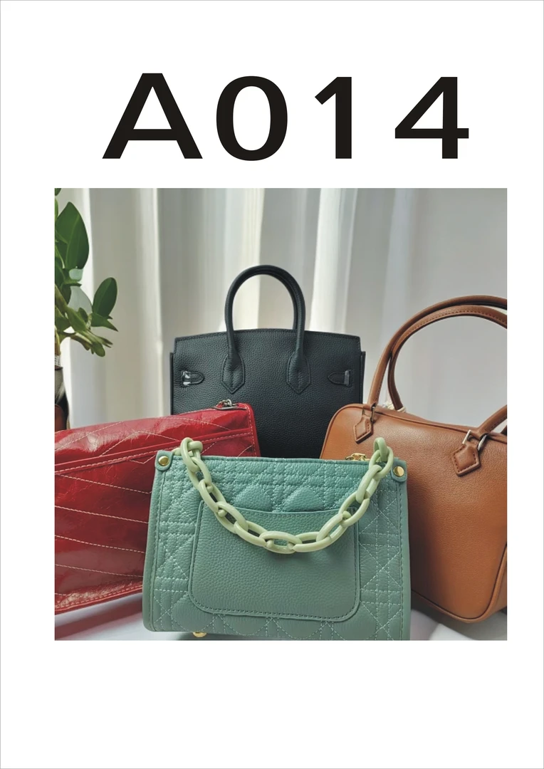 【A014】经典真皮单肩斜挎女包