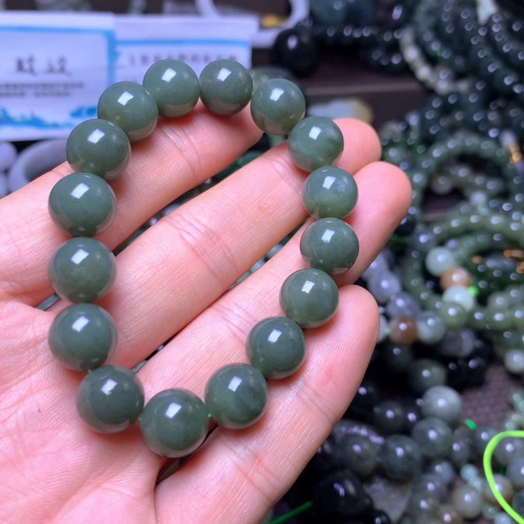 和田玉未镶嵌手链12