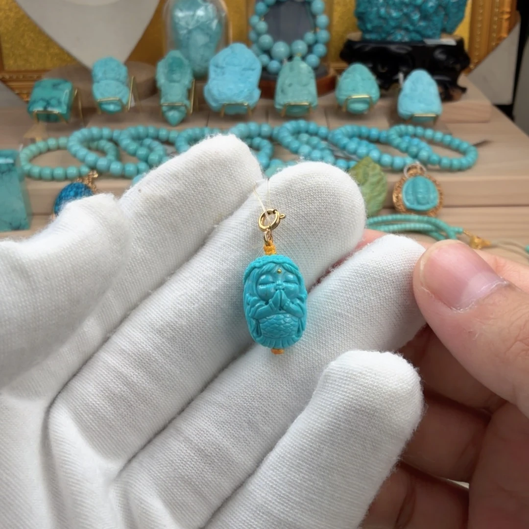 绿松石未镶嵌珠宝奇石