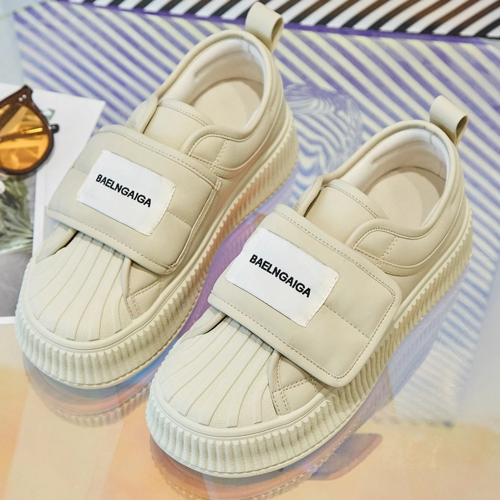 时尚潮流低帮厚底小白鞋女鞋百搭休闲运动鞋