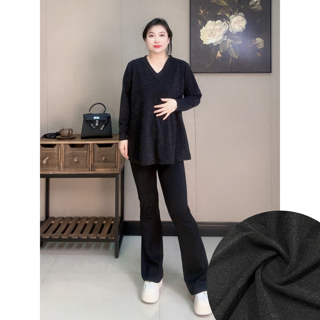 【胡小肥】12新款星空打底衫7705大码显瘦7044宽松长短款高级感