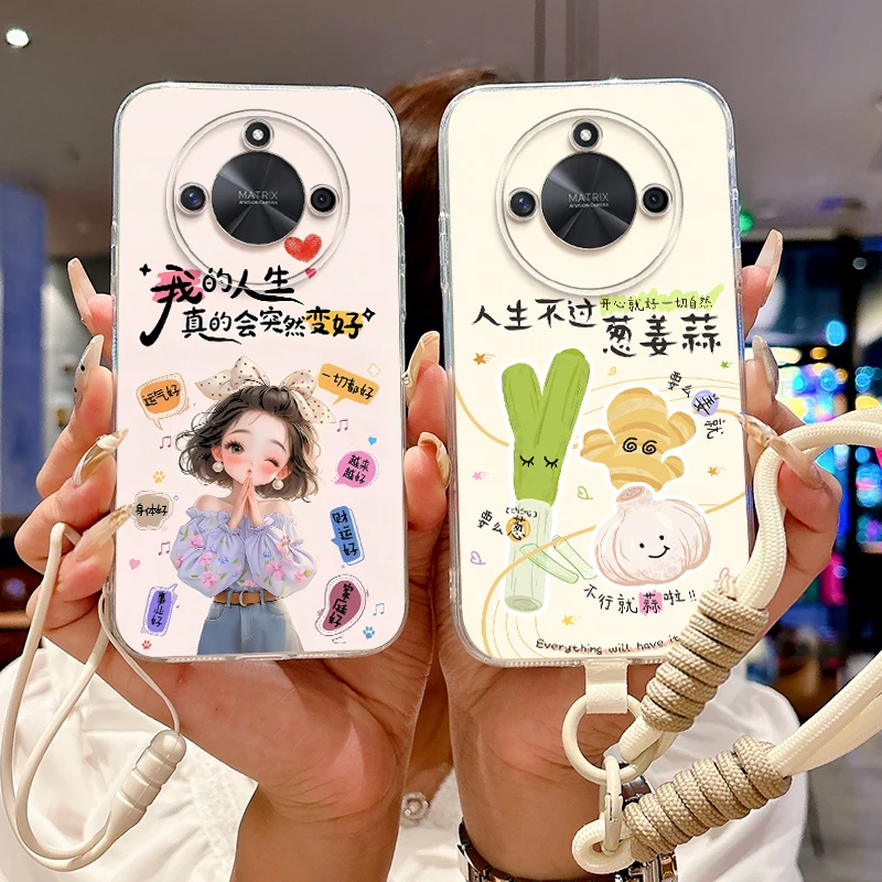 适用荣耀X50pro手机壳硅胶软壳男保护套女新款防摔透明壳全包边潮