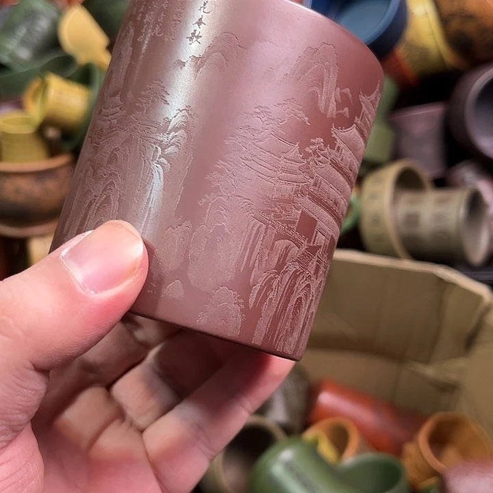 紫砂茶杯全手工紫砂主人杯